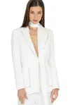 Akalia Nina Blazer With Belt In White