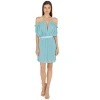 Akalia Oriella Sleeveless Mini Dress In Mint Blue