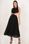 Akalia Out Of Your Reach Maxi Dress In Black