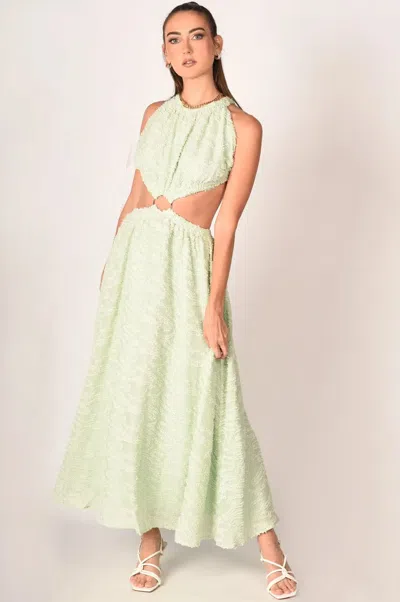 Akalia Out Of Your Reach Maxi Dress In Pastel Green