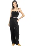 Akalia Rosalia Pants And Top Set In Black In Black