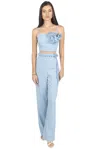 Akalia Rosalia Pants And Top Set In Celeste In Light Blue