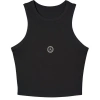 Akalia Tina Micro Rib Racer Tank Top