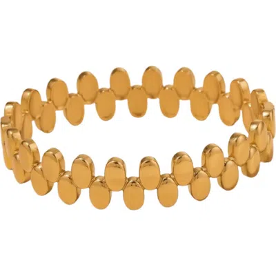 AKALIA AKALIA WATERPROOF 18K GOLD PLATED DOT ROUND BRACELET