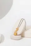 Akalia Luxury Waterproof 18k Gold Plated Padlock Necklace For Elegant Styling In Multi