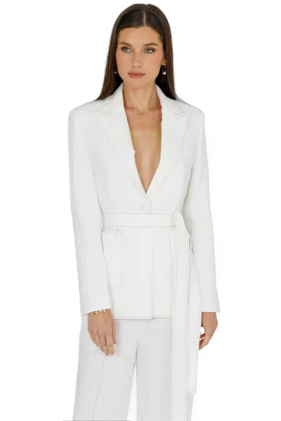 Akalia Yena Blazer With Belt (white)