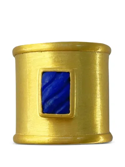 Akansha Sethi X Ursa Lapis Lazuli Band Ring In Gold