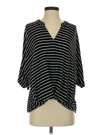 Pre-owned Akemi + Kin 3/4 Sleeve Blouse In Black