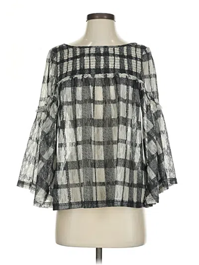 Pre-owned Akemi + Kin 3/4 Sleeve Blouse In Gray