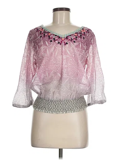 Pre-owned Akemi + Kin 3/4 Sleeve Blouse In Pink