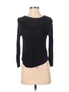 Akemi + Kin 3/4 Sleeve Top Black Boatneck Tops In Black