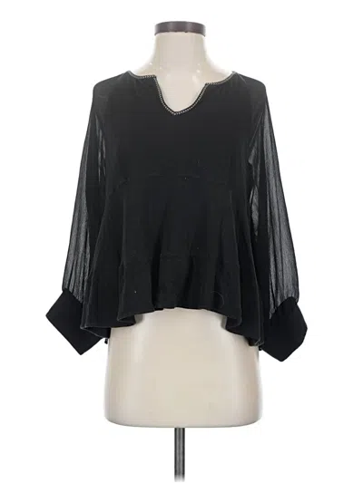 Pre-owned Akemi + Kin 3/4 Sleeve T-shirt In Black