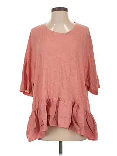 Pre-owned Akemi + Kin 3/4 Sleeve T-shirt In Pink