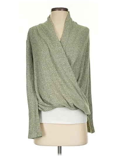 Pre-owned Akemi + Kin Cardigan Sweater In Green