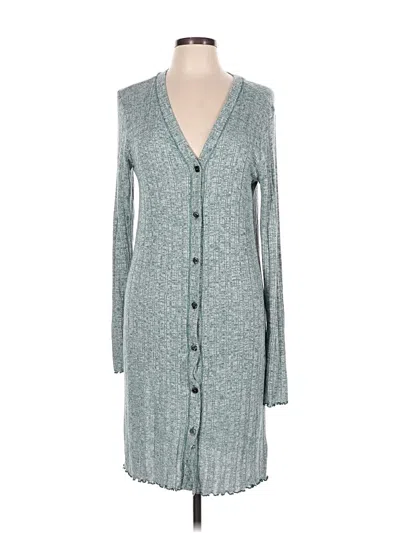 Pre-owned Akemi + Kin Cardigan Sweater In Teal