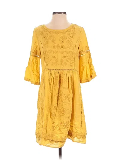 Pre-owned Akemi + Kin Casual Dress In Yellow