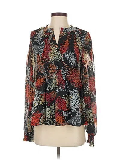 Pre-owned Akemi + Kin Long Sleeve Blouse In Black