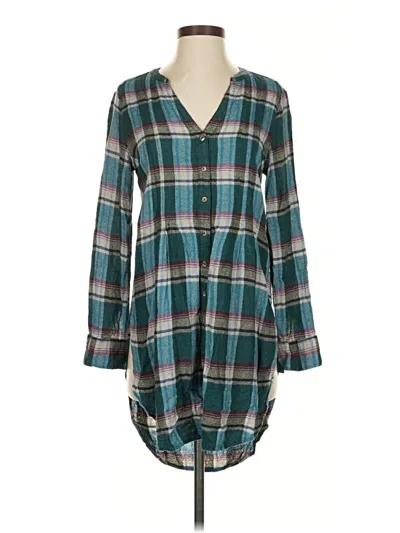 Pre-owned Akemi + Kin Long Sleeve Blouse In Blue