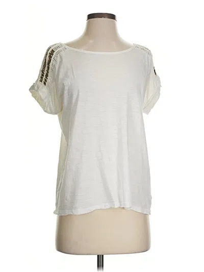 Pre-owned Akemi + Kin Short Sleeve T-shirt In Ivory