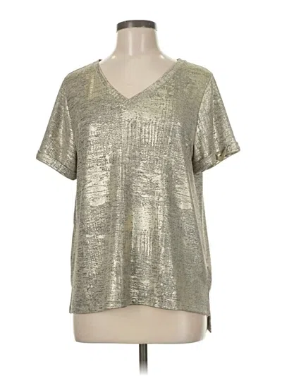 Pre-owned Akemi + Kin Short Sleeve T-shirt In Silver