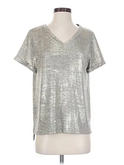 Pre-owned Akemi + Kin Short Sleeve T-shirt In Silver
