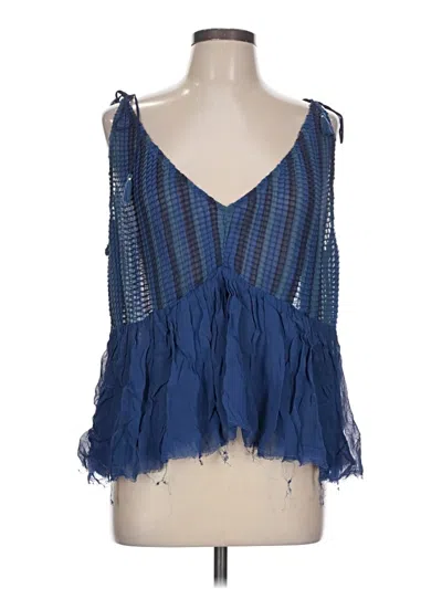 Pre-owned Akemi + Kin Sleeveless Blouse In Blue