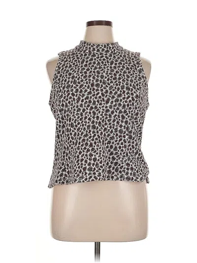 Pre-owned Akemi + Kin Sleeveless Blouse In Brown
