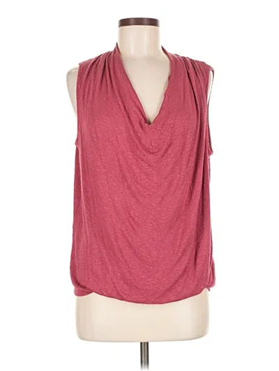 Pre-owned Akemi + Kin Sleeveless Blouse In Burgundy