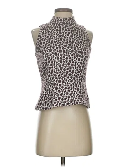 Pre-owned Akemi + Kin Sleeveless Blouse In Burgundy