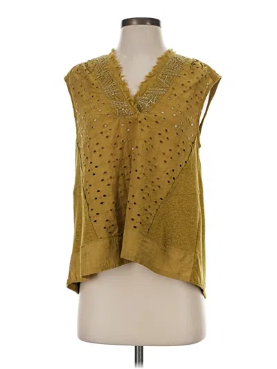 Pre-owned Akemi + Kin Sleeveless Blouse In Gold