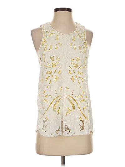 Pre-owned Akemi + Kin Sleeveless Blouse In Ivory