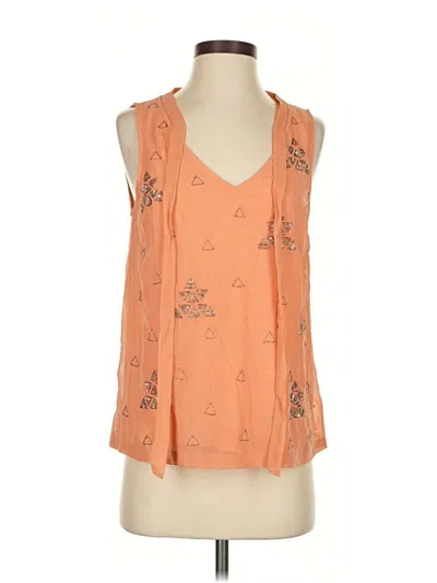 Pre-owned Akemi + Kin Sleeveless Blouse In Orange