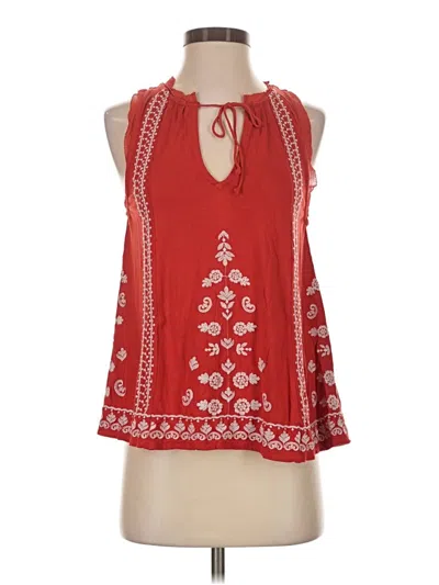 Pre-owned Akemi + Kin Sleeveless Blouse In Red