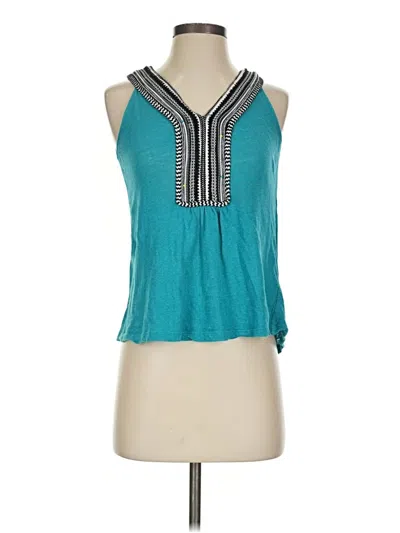 Pre-owned Akemi + Kin Sleeveless Blouse In Teal