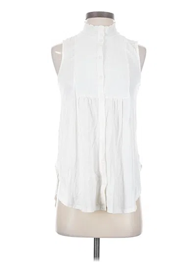 Pre-owned Akemi + Kin Sleeveless Blouse In White