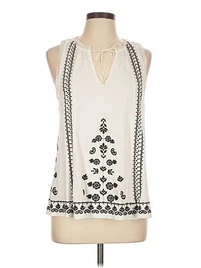 Pre-owned Akemi + Kin Sleeveless Blouse In White
