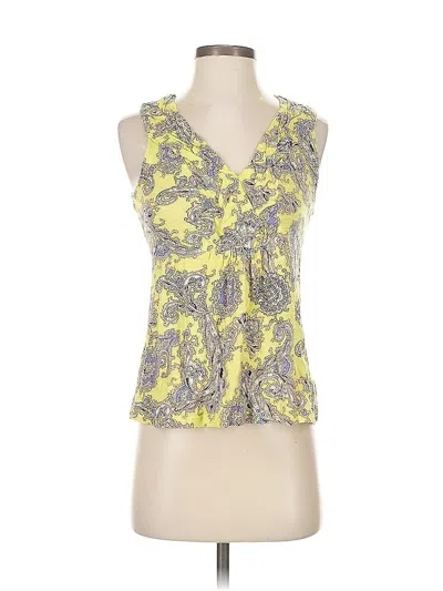 Pre-owned Akemi + Kin Sleeveless Blouse In Yellow