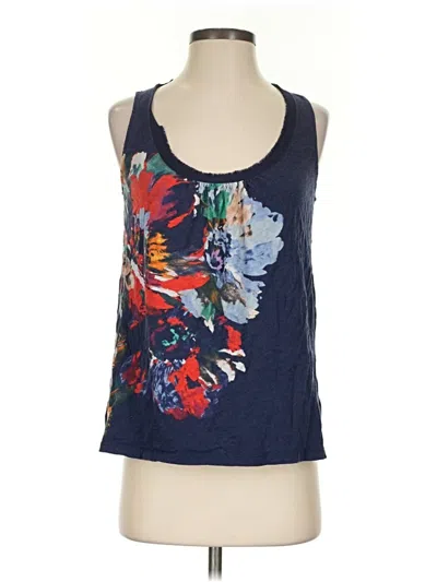 Pre-owned Akemi + Kin Sleeveless Top Blue Halter Neckline Tops