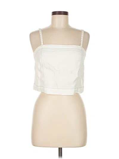 Pre-owned Akemi + Kin Sleeveless Top Ivory Square Neckline Tops In White
