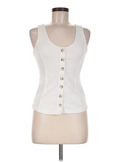 Pre-owned Akemi + Kin Sleeveless Top Ivory Sweetheart Neckline Tops