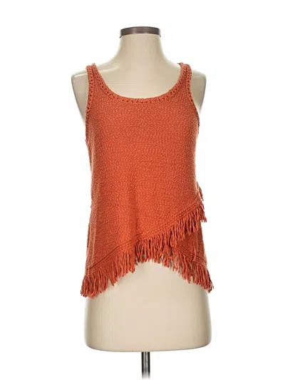 Pre-owned Akemi + Kin Sweater Vest In Orange
