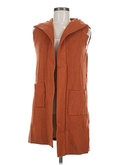 Pre-owned Akemi + Kin Sweater Vest In Orange