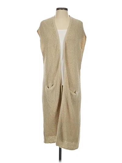 Pre-owned Akemi + Kin Sweater Vest In Tan