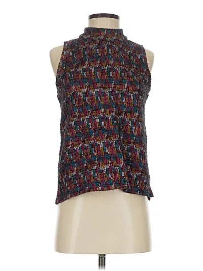 Pre-owned Akemi + Kin Tank Top Blue Halter Neckline Tops