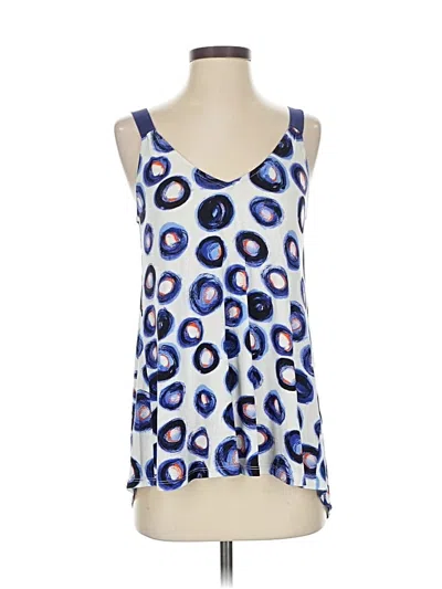 Pre-owned Akemi + Kin Tank Top Blue Scoop Neck Tops