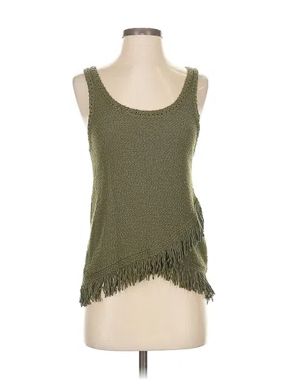Pre-owned Akemi + Kin Tank Top Green Strapless Neckline Tops