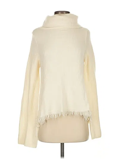 Pre-owned Akemi + Kin Turtleneck Sweater In White