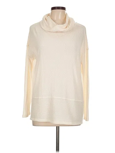 Pre-owned Akemi + Kin Turtleneck Sweater In White