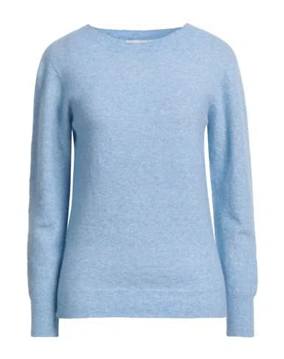 Akemi Woman Sweater Light Blue Size 8 Polyamide, Wool, Baby Alpaca Wool, Elastane