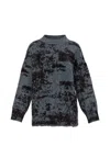 Akep Abstract-pattern Sweater In Gray